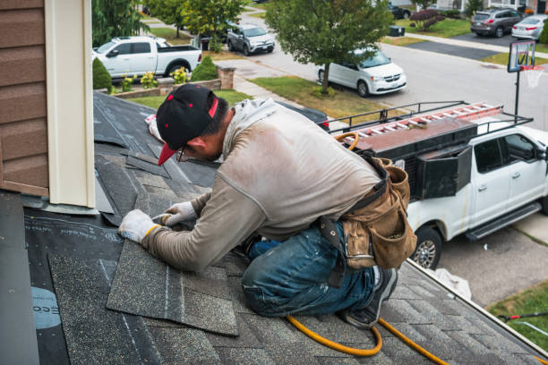 Professional Roofing technician working in Burgess, VA